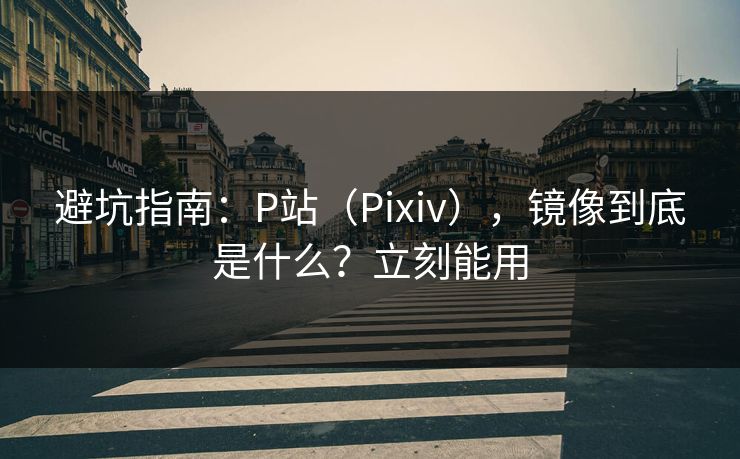 避坑指南：P站（Pixiv），镜像到底是什么？立刻能用