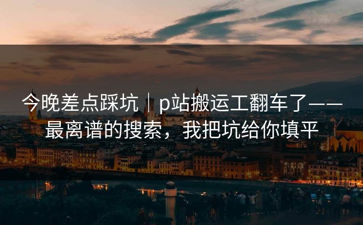 今晚差点踩坑｜p站搬运工翻车了——最离谱的搜索，我把坑给你填平